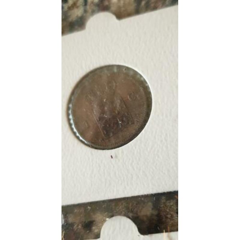 Lotje nederland 2.5 cent stukken en 1x1 cent 1876