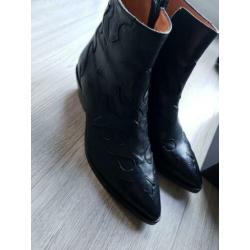 Via vai leren cowboyboot nieuwe collectie zwart maat 38