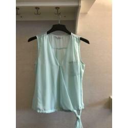 Voiles blouses , kleur mint maat 42