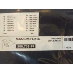 Twee nieuwe Ikea slaapbankhoezen Massum Flikken