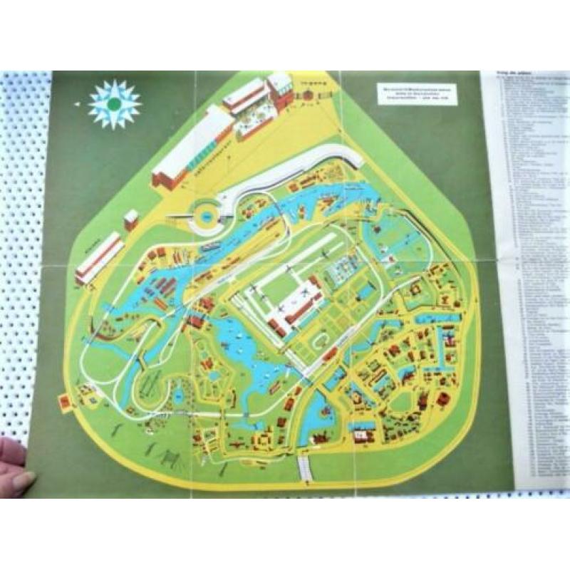 Madurodam plattegrond van 1967 , in uitstekende staat de ver
