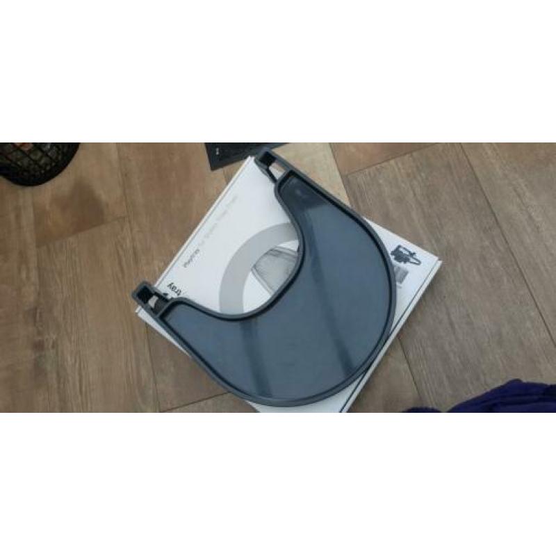 Stokke tripp trapp tray playtray blad grijs met doos