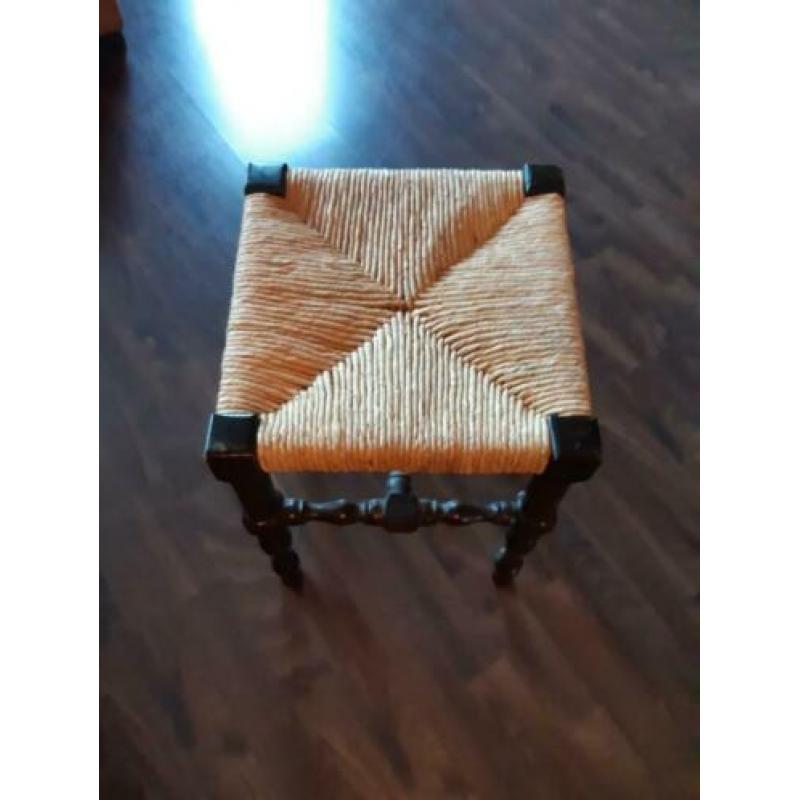 Kruk hout met sisal