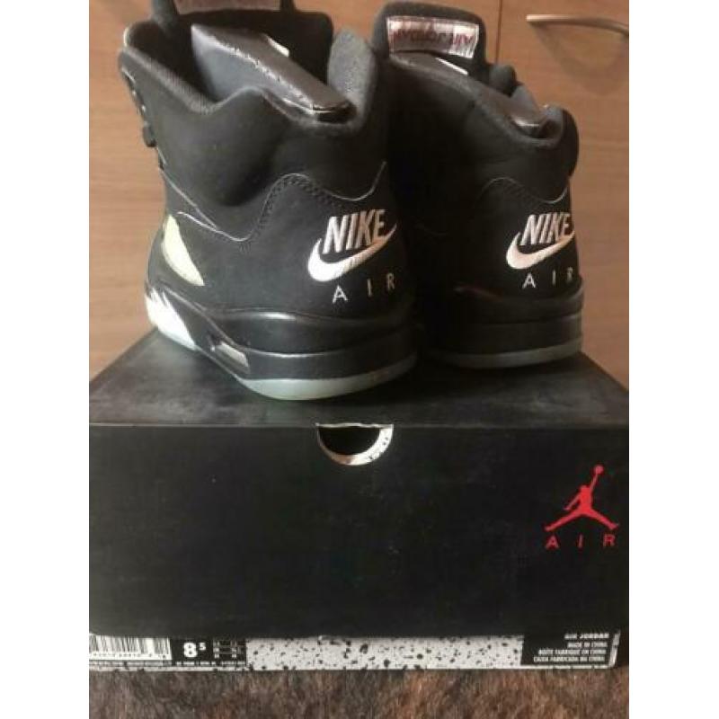 Nike Air Jordan 5 Retro OG Black/Metallic Silver mt 42.
