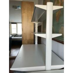 Ikea bureau, bureaublad, 1 lade en 2 planken.