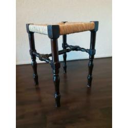 Kruk hout met sisal