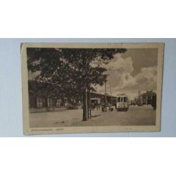 Briefkaart Zeist Stationsplein met elektrische tram 12