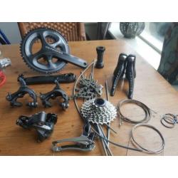 Shimano Ultegra 11 speed 6800 groepset. 100km oud!