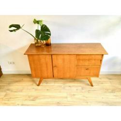 Vintage dressoir lowboard wandmeubel kast teak retro jaren