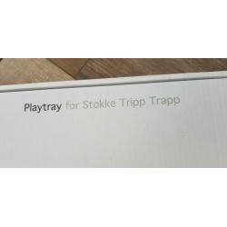 Stokke tripp trapp tray playtray blad grijs met doos