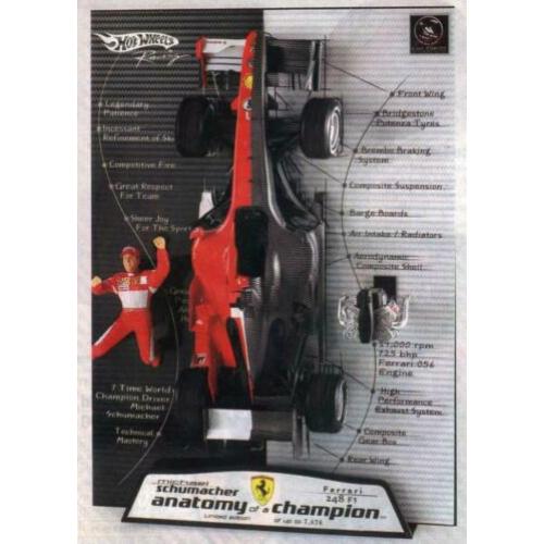 Ferrari 248 F1 Anatomy of a Champion 1:18 Hotwheels NIEUW !