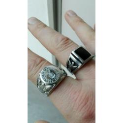 4x massief 316L stalen ringen, ring nieuw