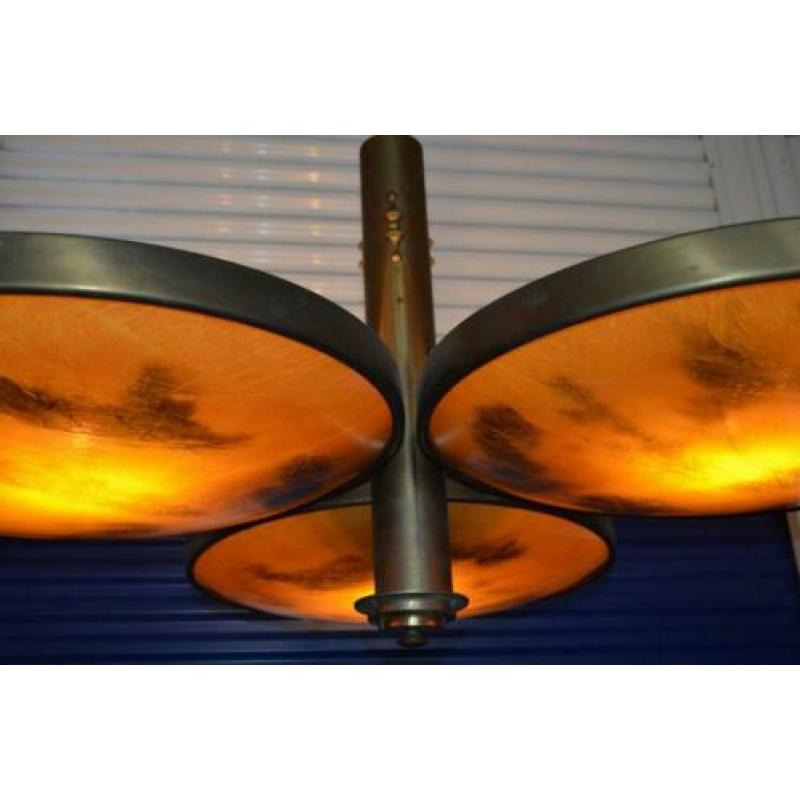Kolossale ART-DECO schaallamp (130 cm diameter !)