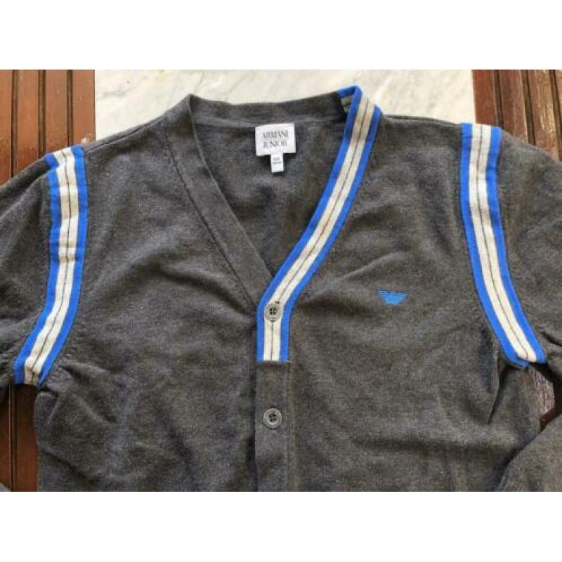 Origineel grijs Armani Junior vest maat 14A/166cm/ 164 -zgan