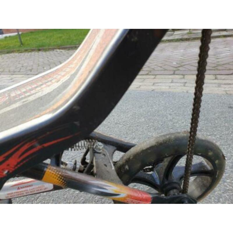 Spacescooter weinig gebruikt alleen een beetje beschadigd