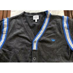 Origineel grijs Armani Junior vest maat 14A/166cm/ 164 -zgan