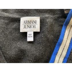 Origineel grijs Armani Junior vest maat 14A/166cm/ 164 -zgan