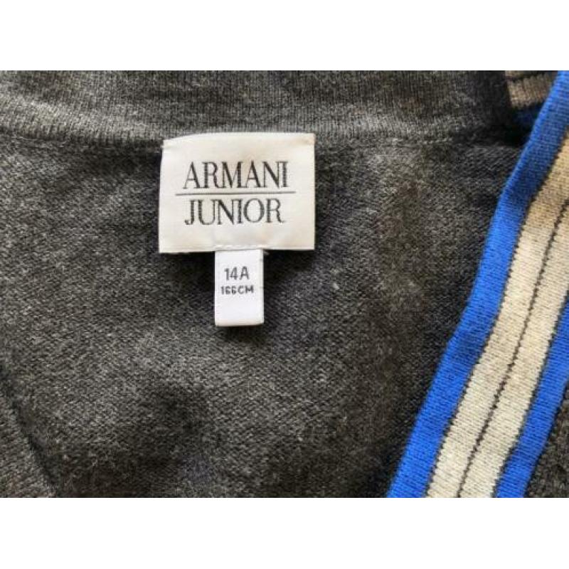 Origineel grijs Armani Junior vest maat 14A/166cm/ 164 -zgan
