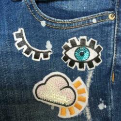 4022 Super leuke jeans MANGO; Mt=152 Nieuwstaat"