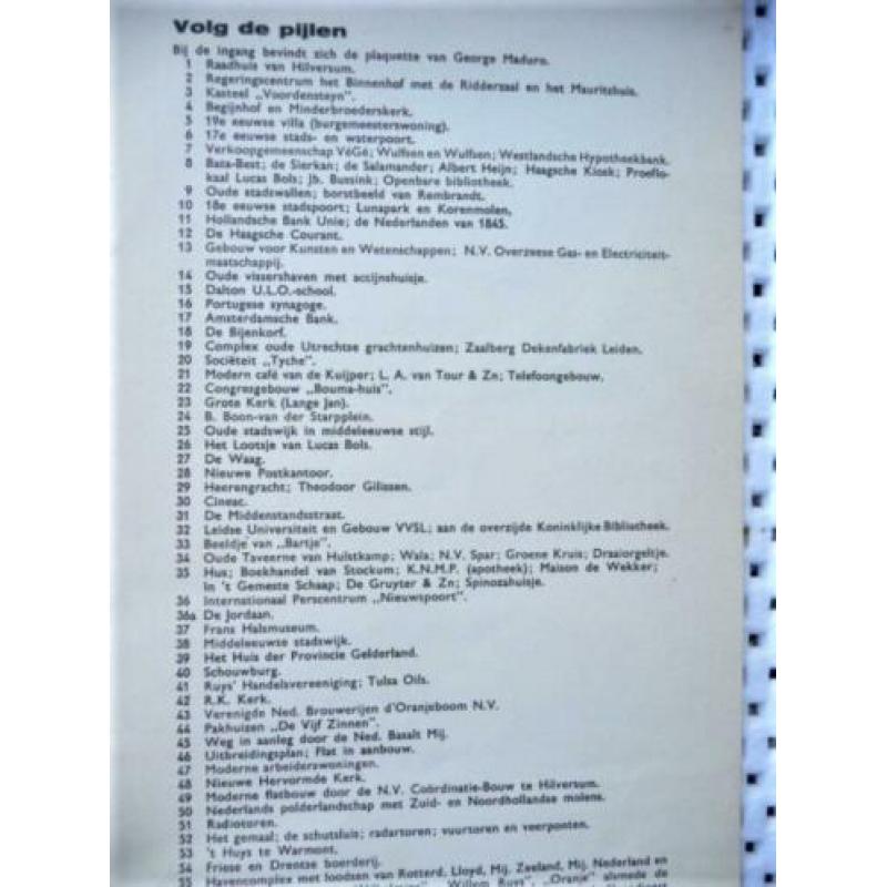 Madurodam plattegrond van 1967 , in uitstekende staat de ver