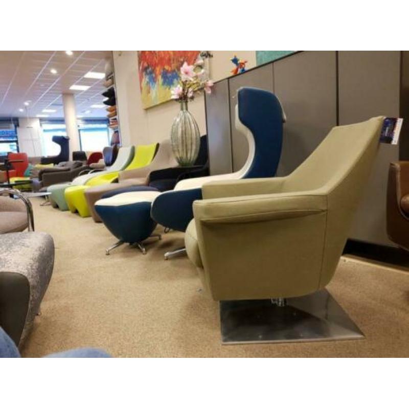 Nieuw Molinari Giulietta Draaifauteuil Groen wolstof Stoel