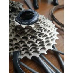 Shimano Ultegra 11 speed 6800 groepset. 100km oud!