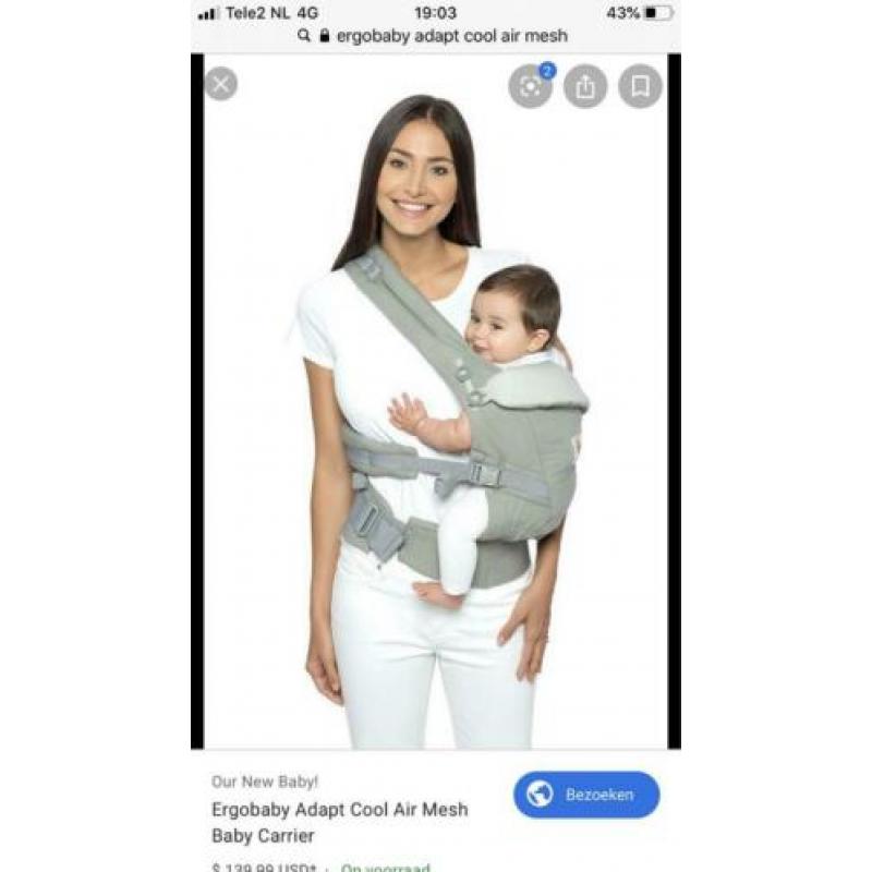 Ergobaby Adapt Cool Air Mesh Draagzak