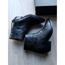 Via vai leren cowboyboot nieuwe collectie zwart maat 38