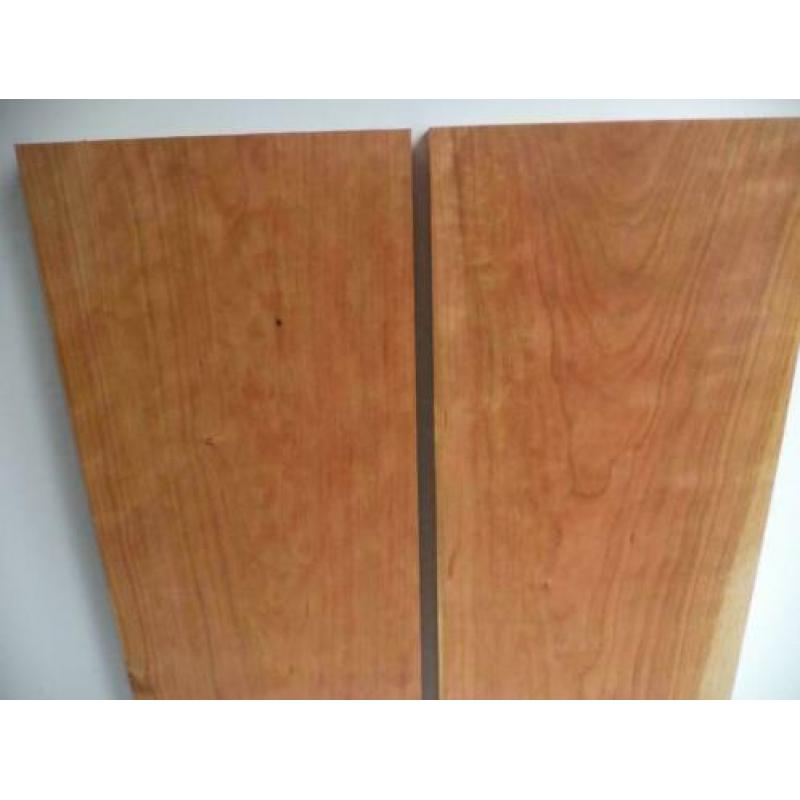 breed massief kersen hout tafelblad wandplank schap 3 cm dik