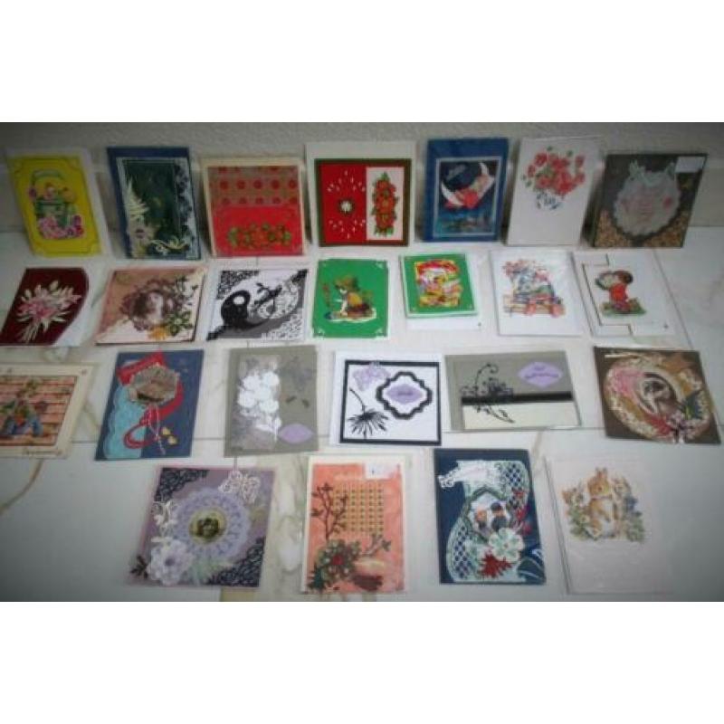 Zelfgemaakte kaarten~11 Cent p.s.~Blanco~Feest~Nieuw Cellofa