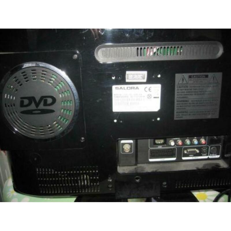 Salora tv met dvd model LCD 2237 TN BL DVX