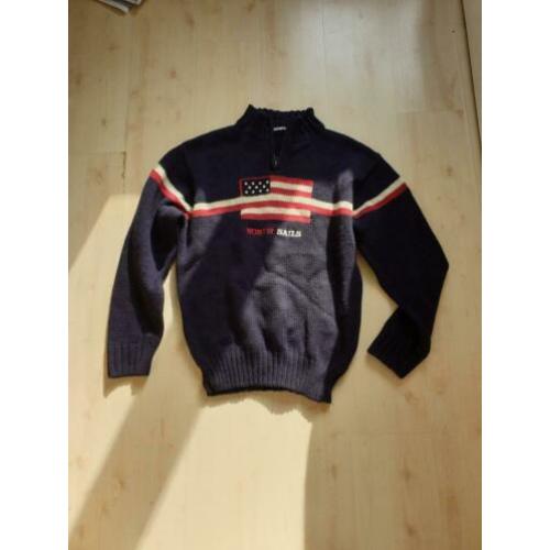 Prachtige trui zonder draag sporen. 100% wol. NORTH SAILS