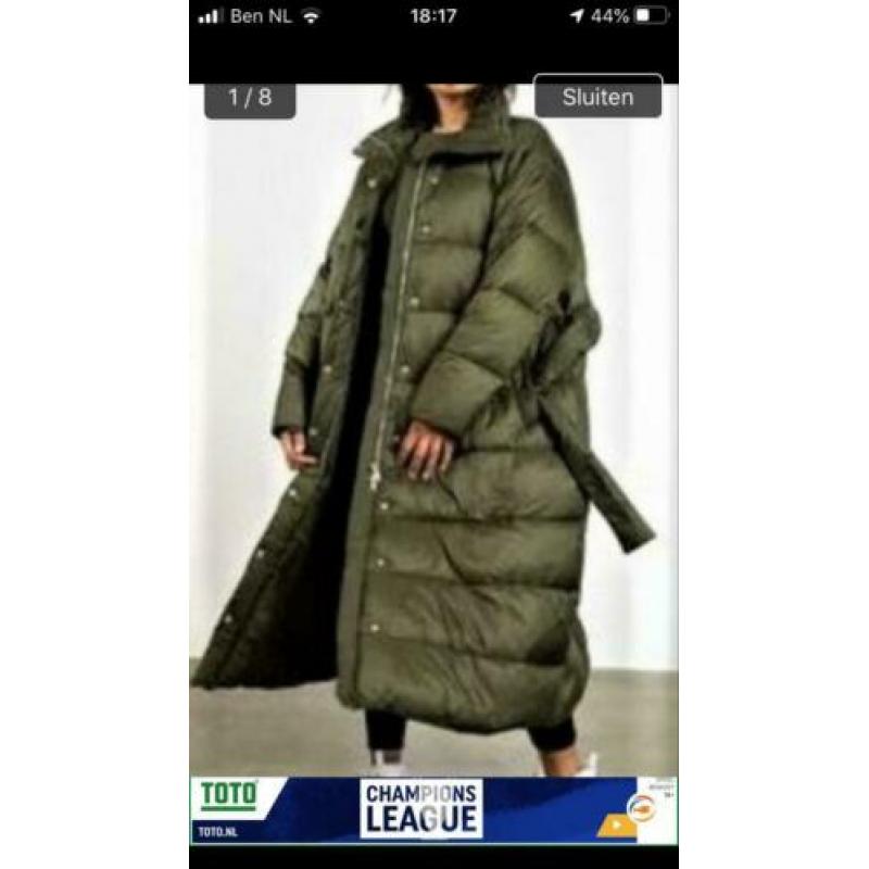 Vanilia padded coat jas puffer M 40 als nieuw!