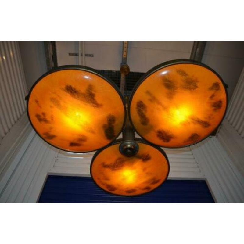 Kolossale ART-DECO schaallamp (130 cm diameter !)