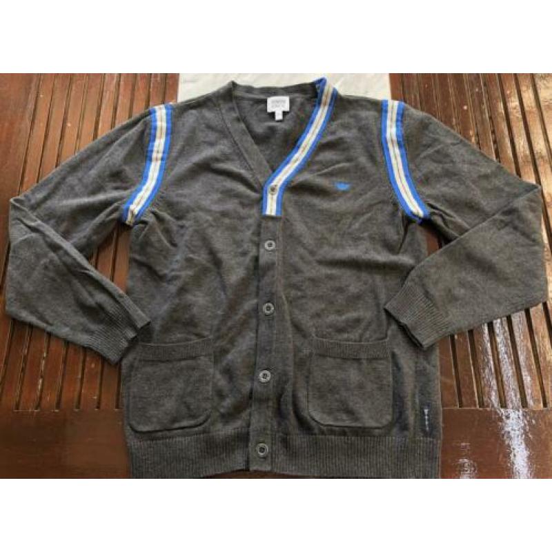 Origineel grijs Armani Junior vest maat 14A/166cm/ 164 -zgan