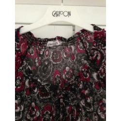 Street One Blouse Grijs Roze Voile Maat 36 S