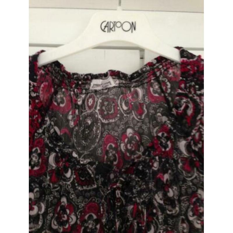 Street One Blouse Grijs Roze Voile Maat 36 S