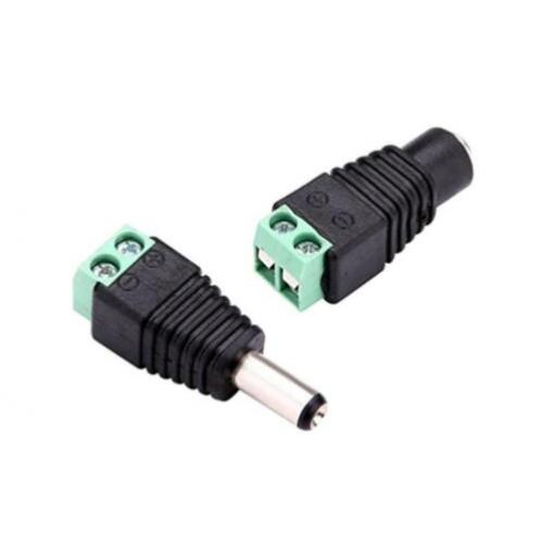 5.5mm x 2.1mm DC Power Cable Female / Male Plug Connector