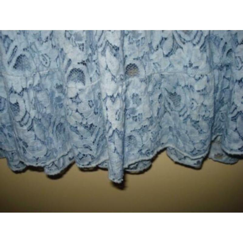 Prachtig babyblauw brocant tuniek maat xxl