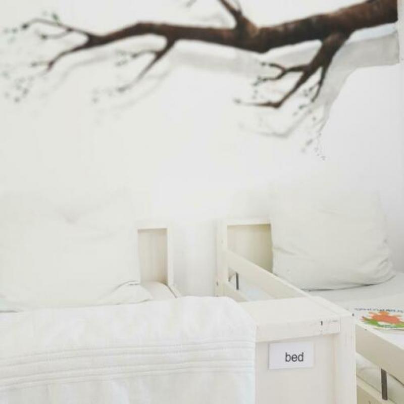 2x meegroeibedden peuterbed wit hout