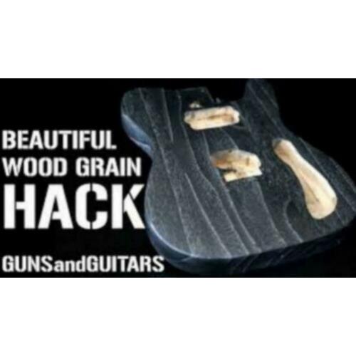 Gitaar body makkelijk verven met Stain en Wax
