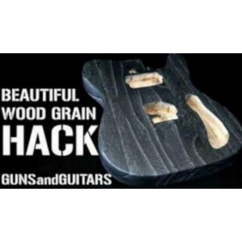 Gitaar body makkelijk verven met Stain en Wax