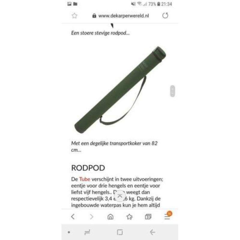 Nieuwe mad tube rodpod