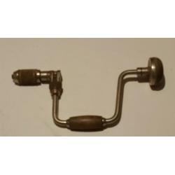 Antieke Stanley handboor met houten greep. In goede staat