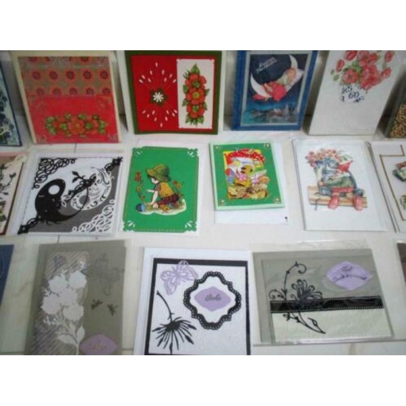 Zelfgemaakte kaarten~11 Cent p.s.~Blanco~Feest~Nieuw Cellofa