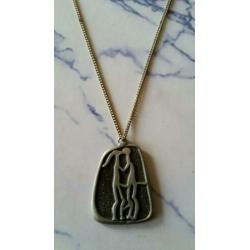 Vintage modernistische ketting, Bent Blomqvist design.