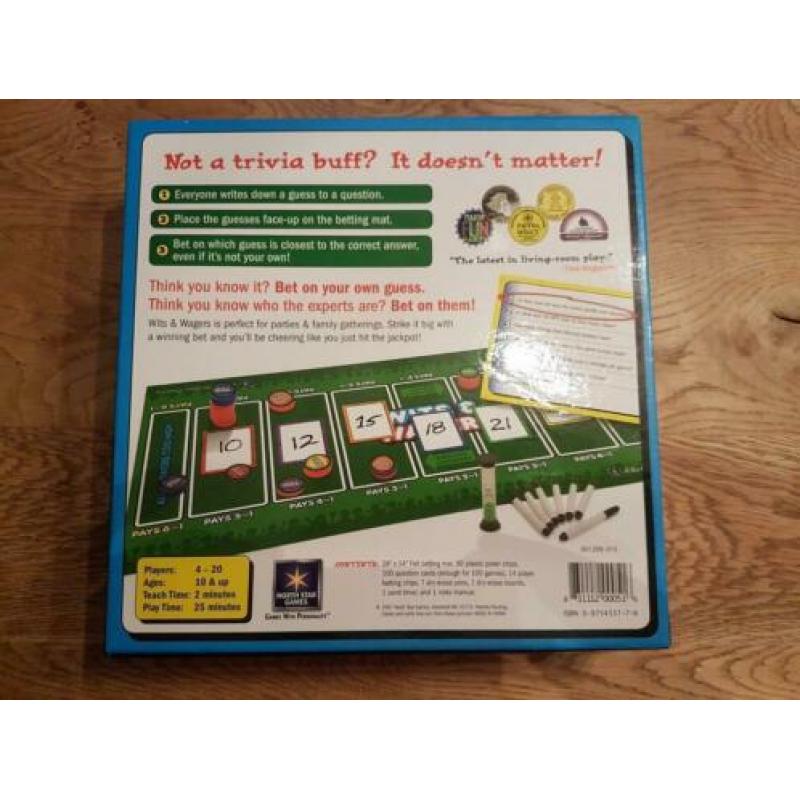 Wits & Wagers NIEUW Party Game (Spel van het jaar)