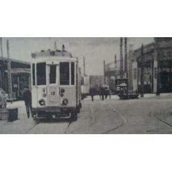 Briefkaart Zeist Stationsplein met elektrische tram 12