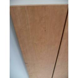breed massief kersen hout tafelblad wandplank schap 3 cm dik