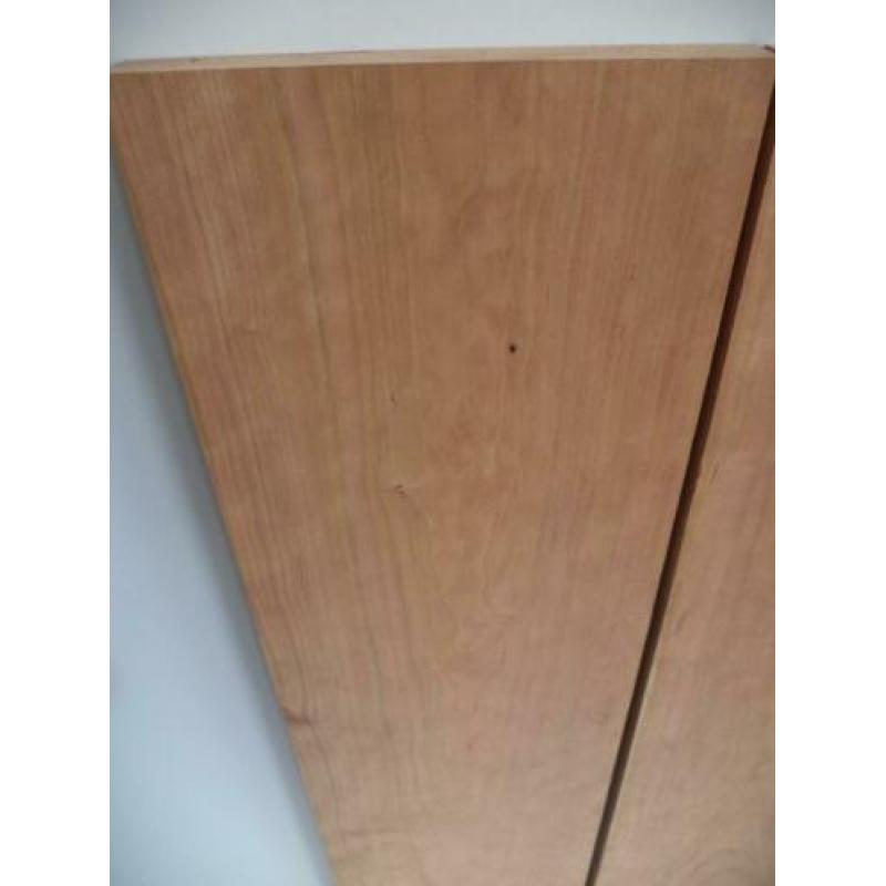 breed massief kersen hout tafelblad wandplank schap 3 cm dik